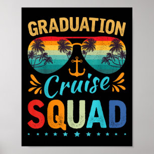 Poster Graduação Cruise Squad 2025 Funny Cruising Gradua
