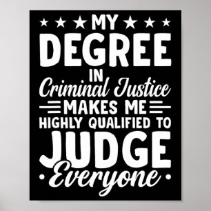 Poster Graduação Da Justiça Meu Grau De Justiça Criminal
