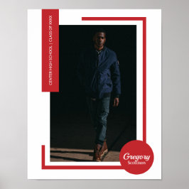 Poster Graduação da Red Photo Modern