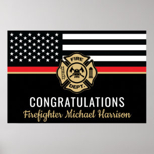 Poster Graduação de Bandeiras da Academia de Bombeiros