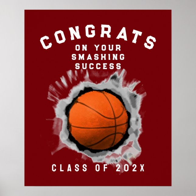 Poster Graduação de basquete (Frente)