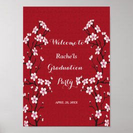 Poster Graduação de Cherry Blossom