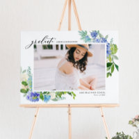 Graduação de Foto de Quadro de Hydrangea Azul Wate