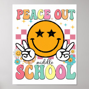 Poster Graduação De Groovy No Ensino Médio No Dia Passado