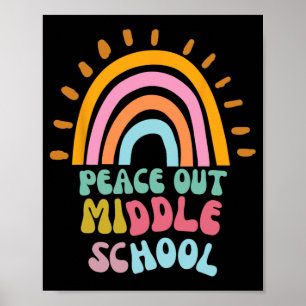 Poster Graduação De Groovy No Ensino Médio No Dia Passado