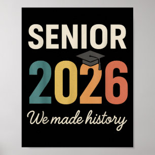 Poster Graduação Do Mais velho Retro 2026 Cl De 2026 Que
