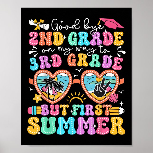 Poster Graduação Do segundo De Adeus Para 3º Grau Mas Pri (Frente)
