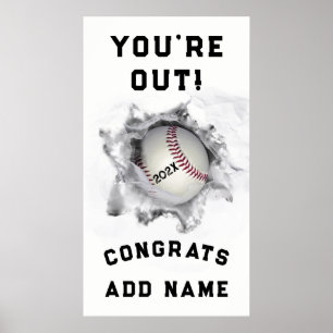 Poster graduação em basebol