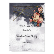 Graduação GEOMETRIC WATERCOLOR marinho