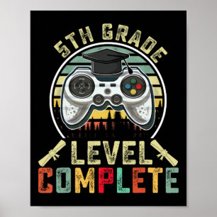 Poster Graduação Graduada Grau Graduação Grau 5 Gamer Nív