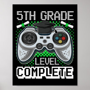 Poster Graduação Graduada Grau Graduação Grau 5 Gamer Nív