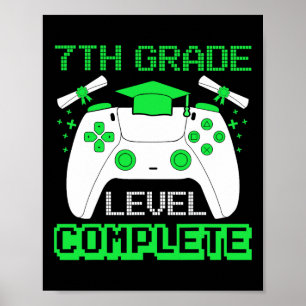 Poster Graduação Graduada Grau Graduação Grau 7 Gamer Nív