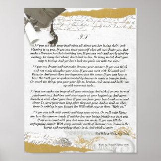 Pôster Graduação, IF Inspiração Poema de Rudyard Kipling
