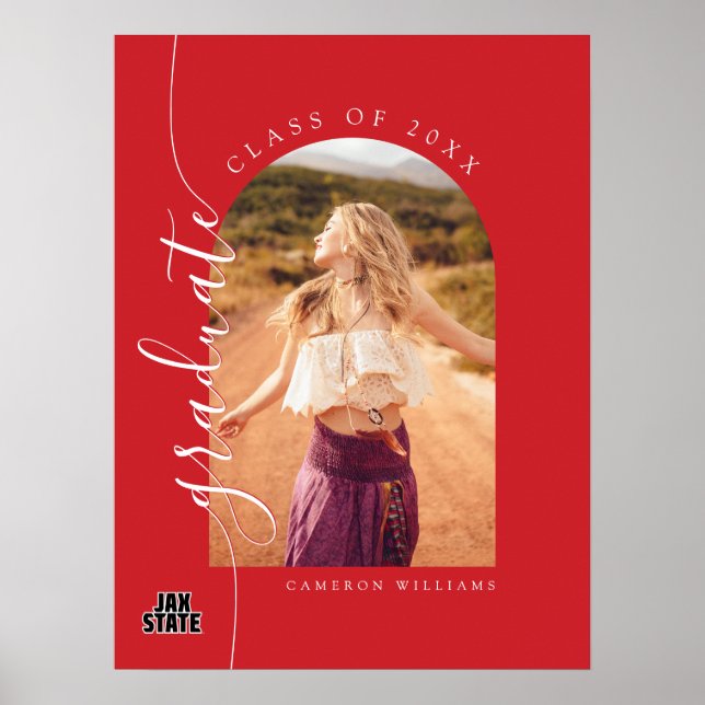 Poster Graduação na Universidade Estadual de Jacksonville (Frente)