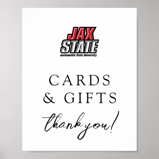 Poster Graduação na Universidade Estadual de Jacksonville (Frente)