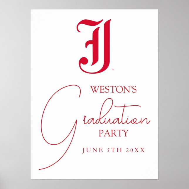 Poster Graduação na Universidade Estadual de Jacksonville (Frente)