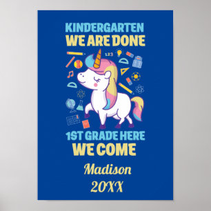 Poster Graduação no Jardim de Infância para a 1ª Série