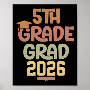 Poster Graduado da 5ª série Cl 2026 Escola Primária Gradu