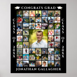 Poster Graduate 55 Photo Collage Congrats Grad