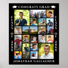 Poster Graduation 19 Photo Collage Congrats Grad