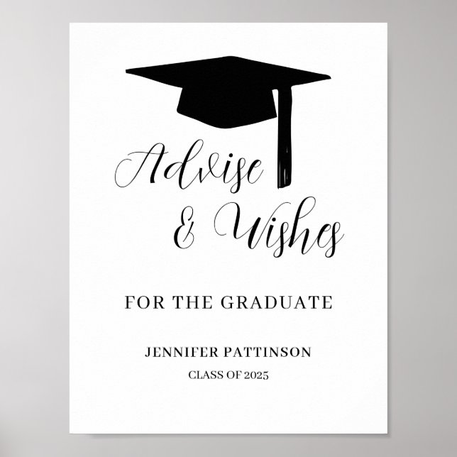 Poster Graduation Advise & Wishes Graduate (Frente)