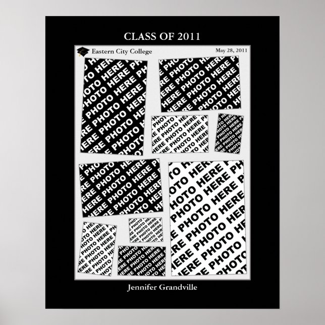 Pôster Graduation Class of 2011 Photo Collage 1 Print (Frente)