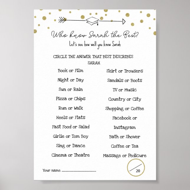 Poster GRADUATion você conhece bem os jogos (Frente)