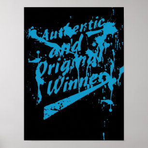 Poster Graffiti Autêntico Original Vencedor Grunge Salpic