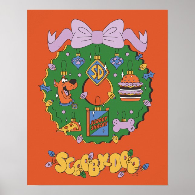 Poster Gráfica de Coroa de Lanche de Férias do Scooby-Doo (Frente)