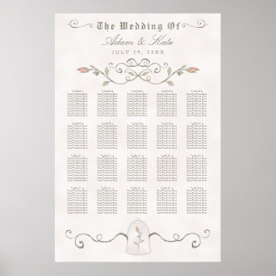 Poster GRÁFICO 151-200 Casamento de beleza elegante