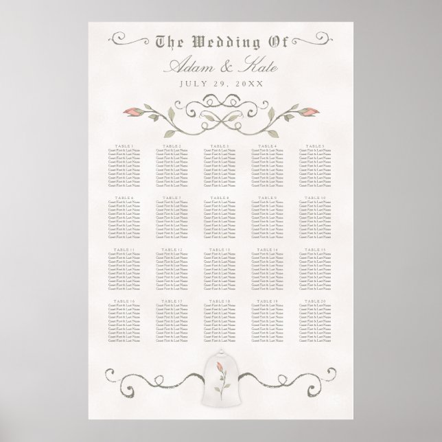 Poster GRÁFICO 151-200 | Casamento de beleza elegante (Frente)