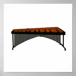 Pôster Gráfico 1 do design do Marimba