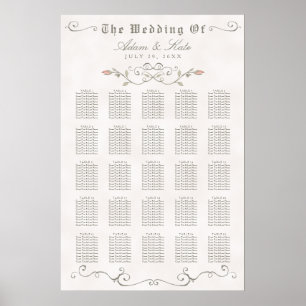 Pôster GRÁFICO 201-250 Casamento de beleza elegante