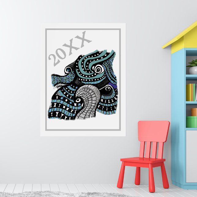 poster Gráfico 20XX Abstrato (Berçário 1)