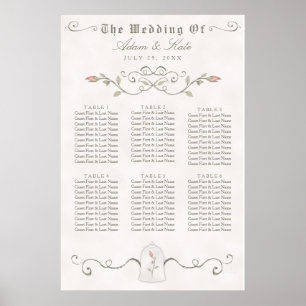 Poster GRÁFICO 31 - 60 Casamento de beleza elegante