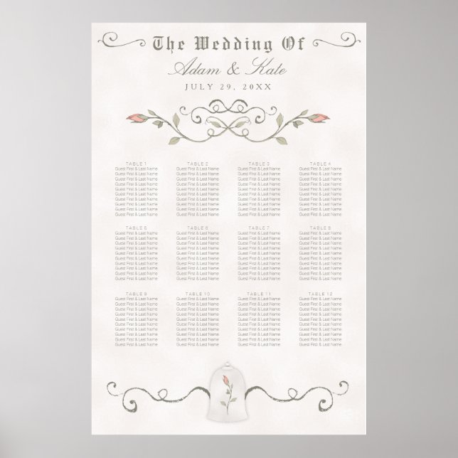 Poster GRÁFICO 81-120 | Casamento de beleza elegante (Frente)