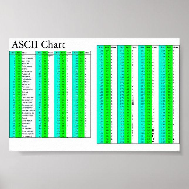 Pôster Gráfico ASCII para Todos (Frente)