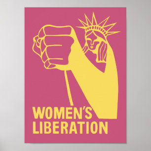 Poster Gráfico da Libertação das Mulheres - Estátua d