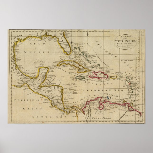 Pôster Gráfico das Índias Ocidentais 2 (Frente)