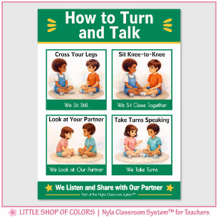 Poster Gráfico de Âncora para Conversa em Sala de Aula