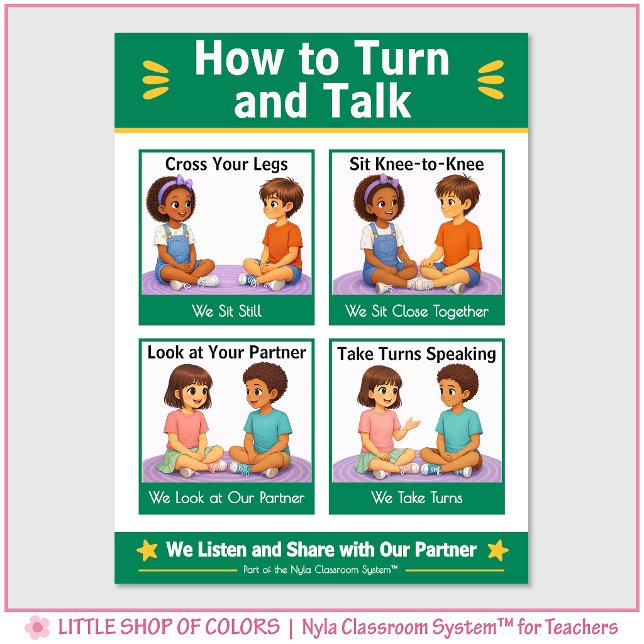 Poster Gráfico de Âncora para Conversa em Sala de Aula (Criador carregado)