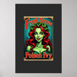 Poster Gráfico de Arte de Ivy Poison do Freak Show