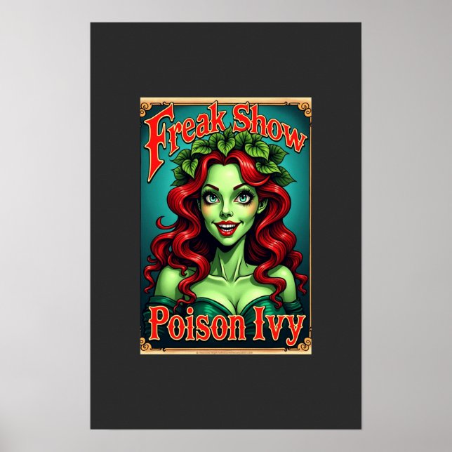 Poster Gráfico de Arte de Ivy Poison do Freak Show (Frente)