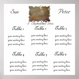 Pôster GRÁFICO DE ASSENTO NO LOCAL DO ouro