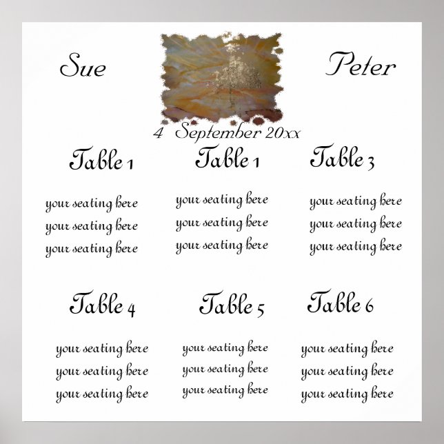 Pôster GRÁFICO DE ASSENTO NO LOCAL DO ouro (Frente)