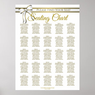 Poster Gráfico de Assentos de Casamento com Mesa 25 e Fit