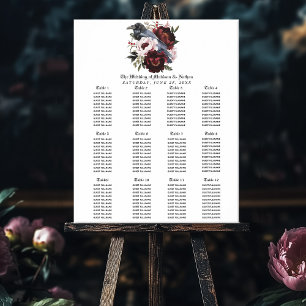 Poster Gráfico de Assentos de Casamento da Cor da Água Gó