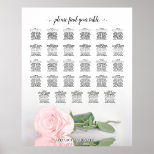 Poster Gráfico de Assentos de Casamento de Casamento de