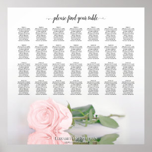 Poster Gráfico de Assentos de Casamento de Casamento de