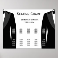 Gráfico de Assentos De Casamento De Gay Branco E P